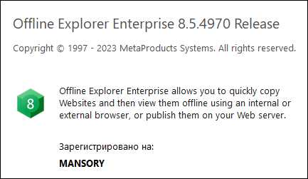 Скачать MetaProducts Offline Explorer Enterprise 8.1.4904 бесплатно