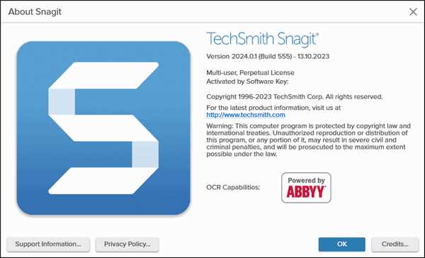 Скачать TechSmith Snagit 202401 бесплатно на русском языке